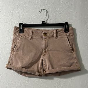 Tan AEO Shorts